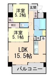 スプランディッド池田呉服町の間取り画像