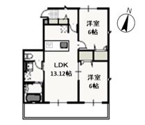 メープルコート Bの間取り画像