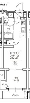 AXIA M-City大阪瑞光の間取り画像