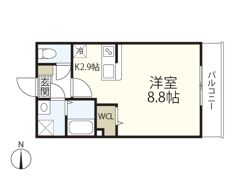 K’s palace牛田の間取り画像