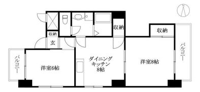 オックスフォードサーカス河原町の間取り画像