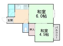 マンション長栄の間取り画像
