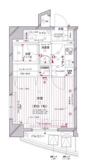パレステュディオ中目黒の間取り画像