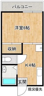 松本アパートの間取り画像