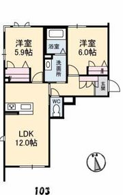 グリーングラスⅢの間取り画像