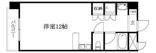 コスモスハイツ道後の間取り画像