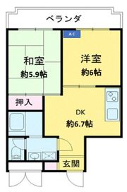 メゾンコムの間取り画像