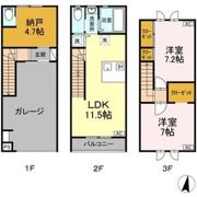 ガレージハウス東北福祉大前駅の間取り画像