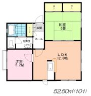 グリーンヒル山手Bの間取り画像