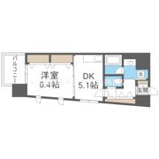 レジデンス本町靭公園の間取り画像
