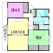 コーポ谷町の間取り画像