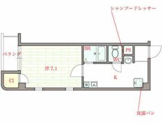 オリエンタル西天満の間取り画像