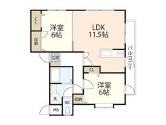 マルシュ梅林Ⅱの間取り画像