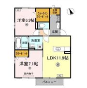 レーベン ヒルズ A棟の間取り画像
