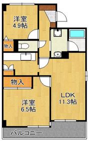 サンヒルズ高野の間取り画像