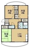 ポルタ草薙Bの間取り画像