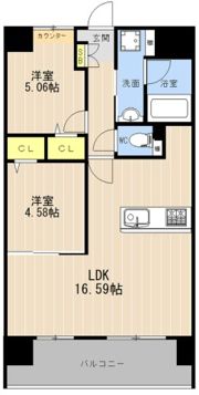 LIBTH菊陽Ⅱの間取り画像