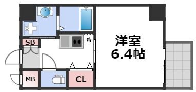 クレビオス難波EASTの間取り画像