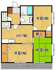ガーデンホームズ茶屋町の間取り画像