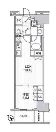 WORVE横浜伊勢佐木町の間取り画像