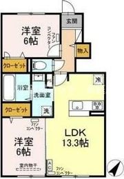 ノルド北柏木 Ⅱの間取り画像