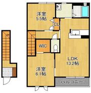 シャーメゾン朽網 B棟の間取り画像