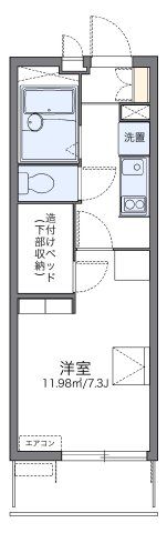レオパレスティーケー7の間取り画像