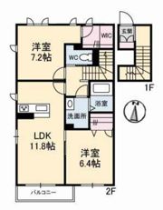 ボヌールⅠの間取り画像