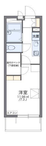 レオパレスピーコックの間取り画像