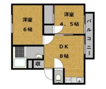 A APARTMENT NISHIICHIの間取り画像