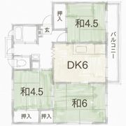 翠ヶ丘団地2号棟の間取り画像