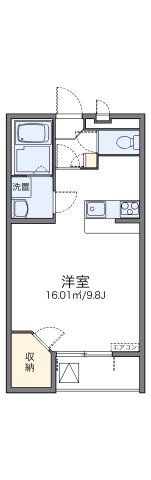 レオパレスドウージェームの間取り画像