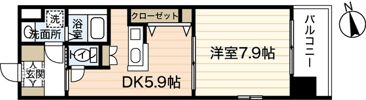 グラビスコート八丁堀の間取り画像