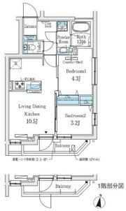 プライムブリス中野富士見町Ⅱの間取り画像
