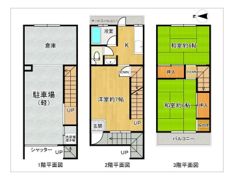如是町貸家の間取り画像