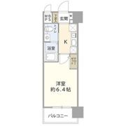 エスリード野田阪神駅前の間取り画像