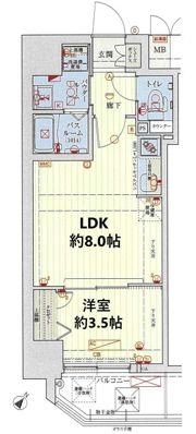 スワンズシティ神戸湊川の間取り画像