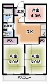 ロイヤルハイツ木村1号館の間取り画像