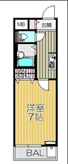 ウィン蛍池の間取り画像