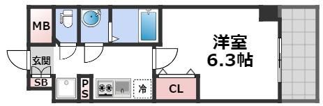 プレサンス四天王寺前夕陽ヶ丘アクティの間取り画像