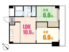 コーポ安古市の間取り画像