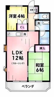 シャトーさつきビルの間取り画像