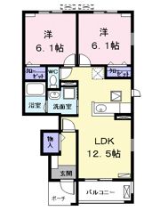 ベルソレイユの間取り画像