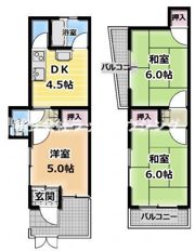 門真市浜町貸家の間取り画像