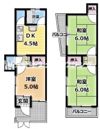 門真市浜町貸家の間取り画像