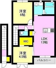 ハピネスⅡの間取り画像