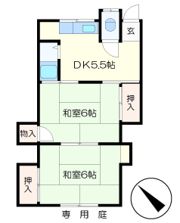 浜田アパートの間取り画像