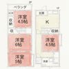 招提中町1丁目貸家の間取り画像
