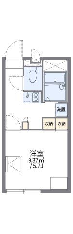 レオパレスWill 竹原の間取り画像