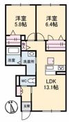 シャーメゾン仏生山 A棟の間取り画像